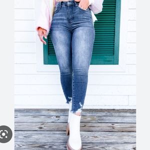 Judy Blue High Rise Skinny Jeans Non Distressed Size 7/28